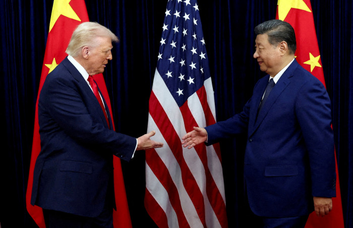 特朗普在10月曾在韩国和中国领导人习近平举行会晤。