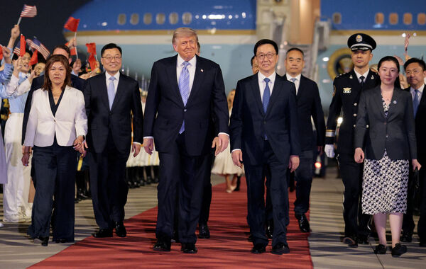 ▲▼ 川习会。 川普13日抵达中国大陆。 （图/路透）