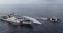 菲律宾逾10船开进民主礁 陆海警今再度水炮驱离